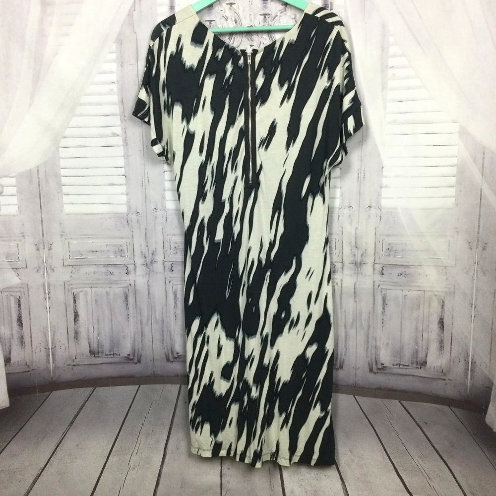 Evelin Brandt Berlin Black White Midi Dress 10